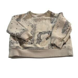 Little Co 12M Cream and Black Sweater